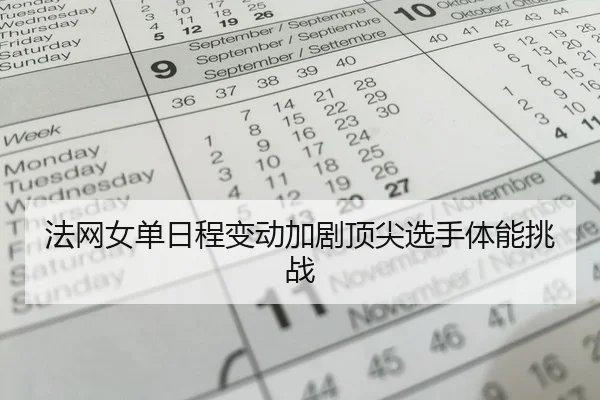 法网女单日程变动加剧顶尖选手体能挑战 - RayGaming